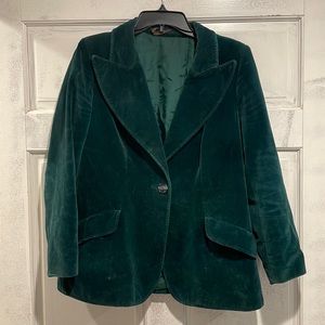 Vintage Green velvet blazer